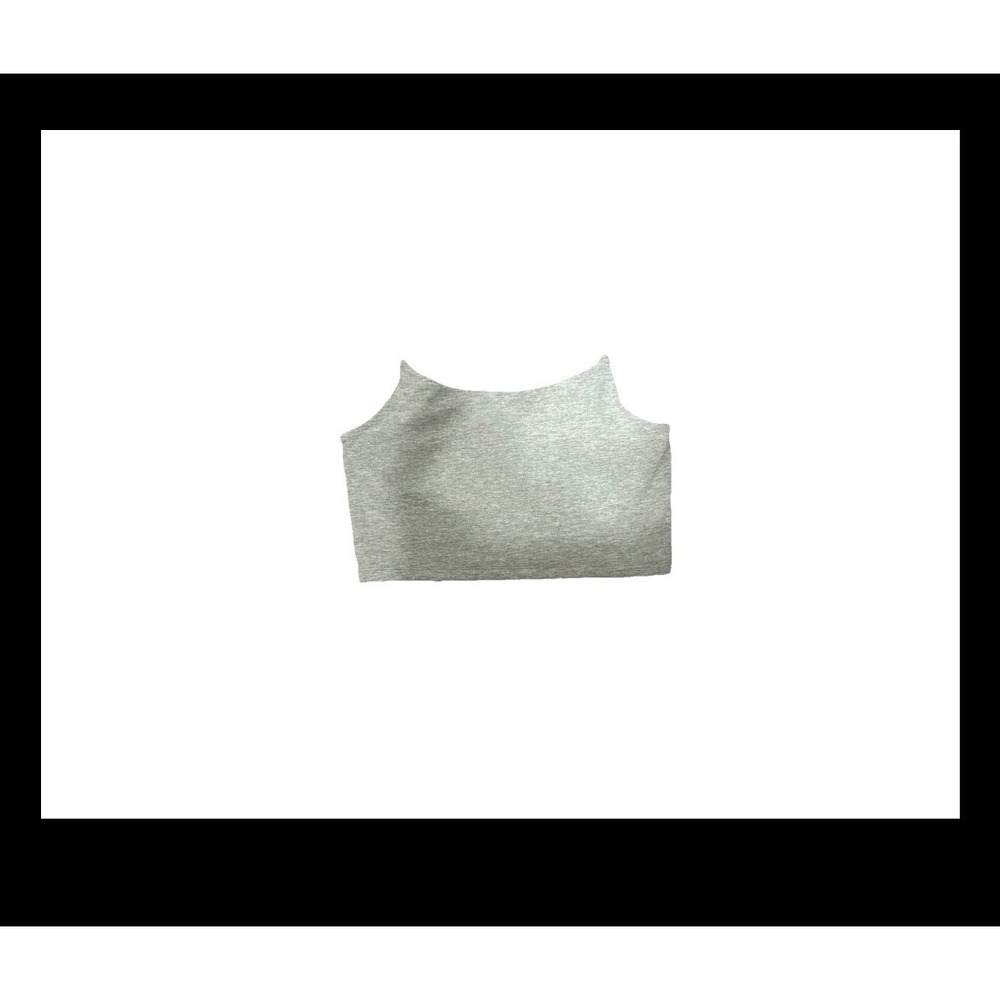 Victoria's Secret Heather Gray Seamless Crop Top Bra Small Tank